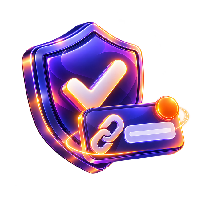 Approval shield with a checkmark